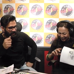 Suniel shetty & RJ Rohini at the Radio Nasha Studio